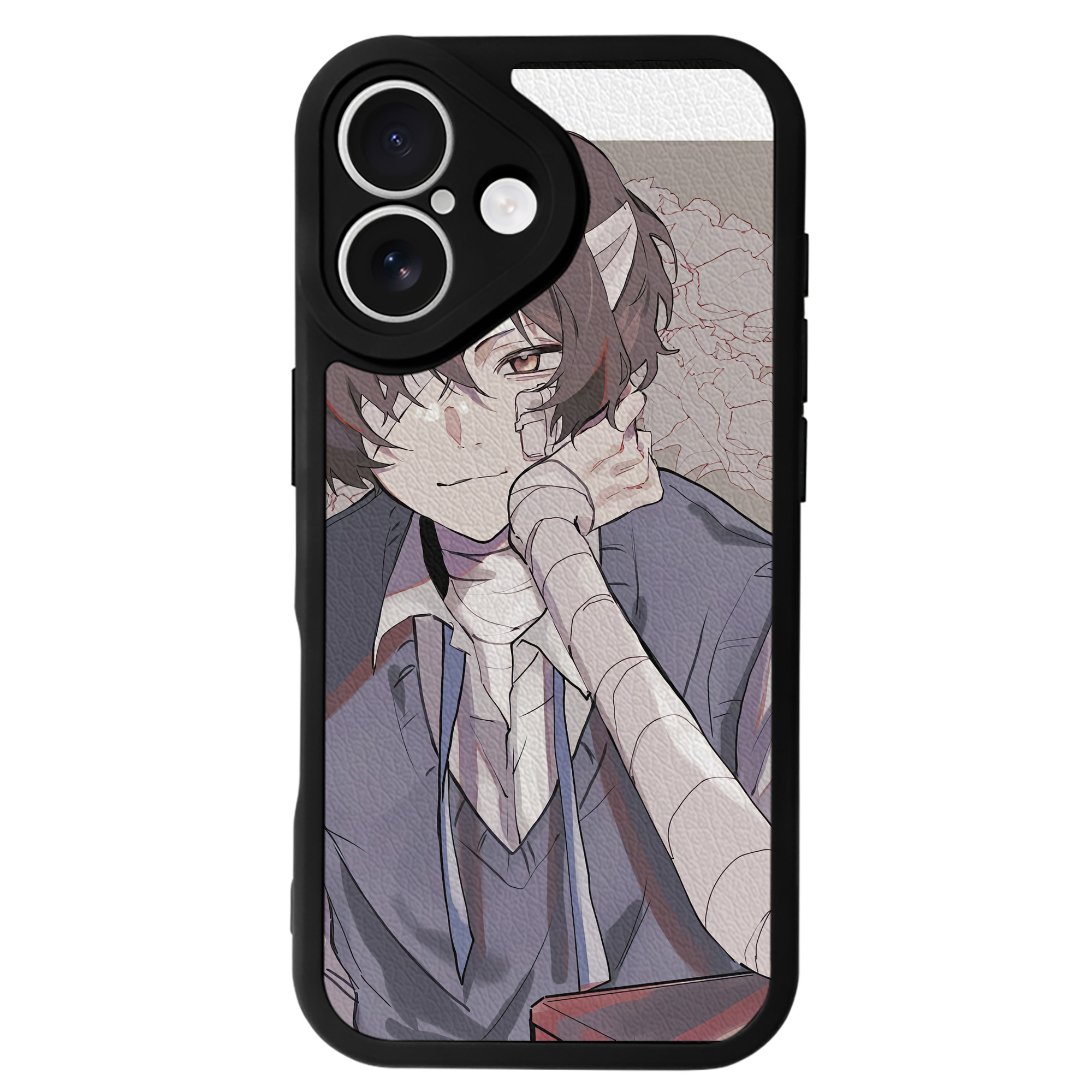（画像用） 文豪ストレイドッグス Bungo Stray Dogs 【iPhone 16シリーズ対応】シリコンスマホケース（レザー調） 材質：シリコン